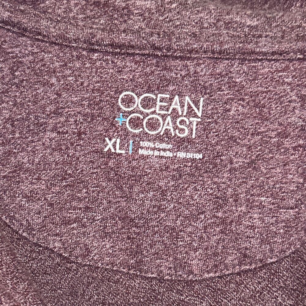 Ocean Coast Purple Quarter-Zip Pullover - Size XL - Picture 4 of 7